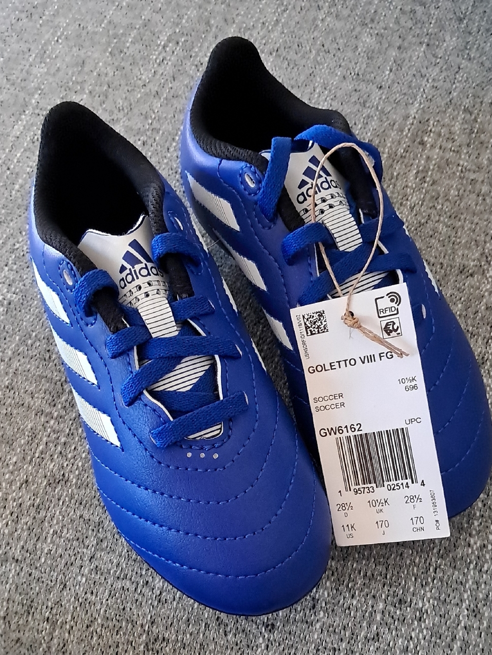 Adidas Little Kids Goletto VIII FG J Soccer Cleats New With Tag Size 11 Kids